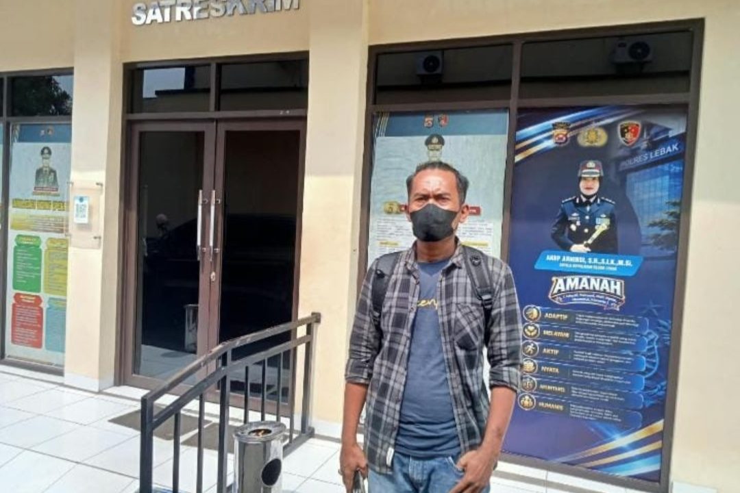 Tantang Duel Wartawan Saat Dikonfirmasi, Kades Rahong Malingping Dilaporkan ke Polres Lebak