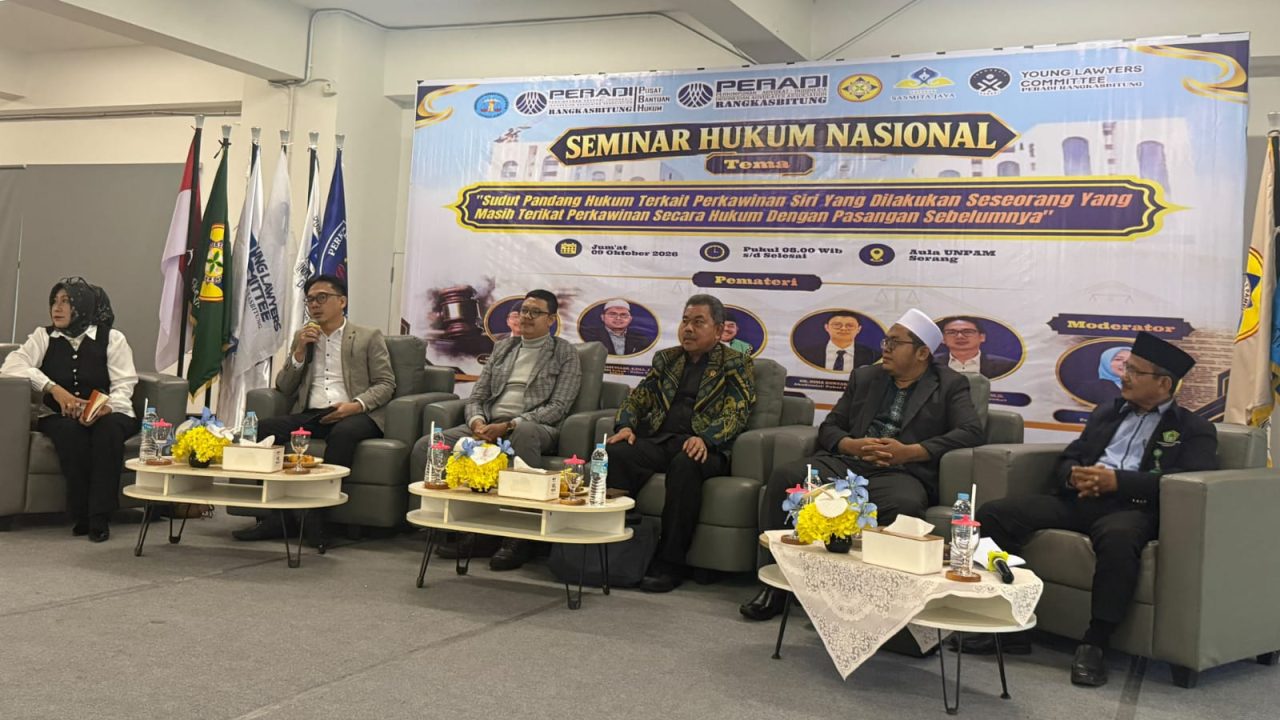 Marak Perkawinan Siri Merajalela, PERADI Rangkasbitung dan UNPAM Serang Gelar Seminar Hukum Nasional