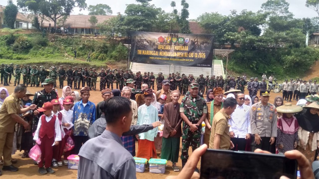TMMD ke-130 Resmi Dibuka di Citorek Tengah Lebak, TNI-Pemkab Bangun Desa Perbatasan