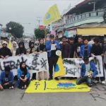 PMII Malingping Turun Jalan di Hari Sumpah Pemuda, Tagih 4 Janji di Lebak Selatan
